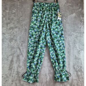 Diane Von Furtsenberg Target Wpmens Pants Small Green Jazz Dot Utility Cargo NEW